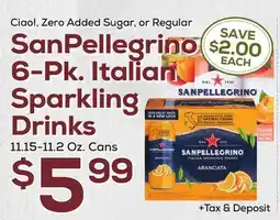 DeCicco & Sons SanPellegrino 6-Pk. Italian Sparkling Drinks offer