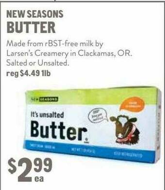 New Seasons Market New Seasons Butter offer