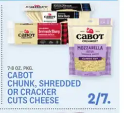 Kings Food Markets CABOT CHUNK, SHREDDED OR CRACKER CUTS CHEESE offer
