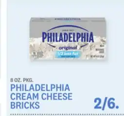 Kings Food Markets PHILADELPHIA CREAM CHEESE BRICKS offer