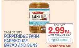 Kings Food Markets PEPPERIDGE FARM FARMHOUSE BREAD AND BUNS offer