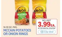 Kings Food Markets MCCAIN POTATOES OR ONION RINGS offer