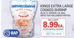 Kings Food Markets KINGS EXTRA LARGE COOKED SHRIMP offer