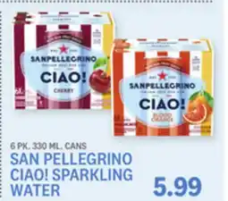 Kings Food Markets SAN PELLEGRINO CIAO! SPARKLING WATER offer