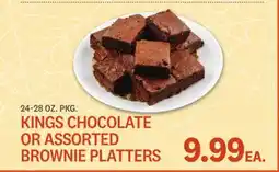Kings Food Markets KINGS CHOCOLATE OR ASSORTED BROWNIE PLATTERS offer