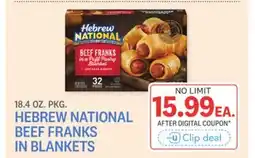 Kings Food Markets HEBREW NATIONAL BEEF FRANKS IN BLANKETS offer