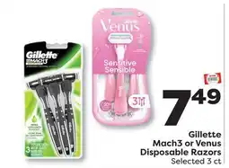 Weis Markets Gillette Mach3 or Venus Disposable Razors offer