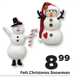 Weis Markets Felt Christmas Snowman offer