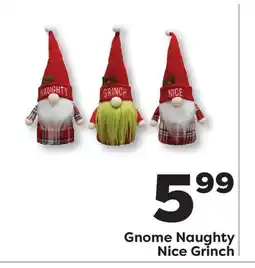 Weis Markets Gnome Naughty Nice Grinch offer