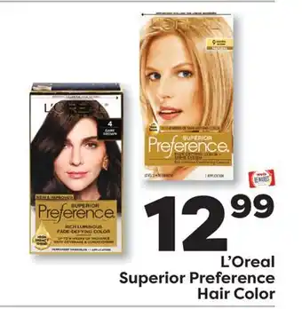 Weis Markets L'Oreal Superior Preference Hair Color offer