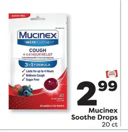 Weis Markets Mucinex Soothe Drops offer