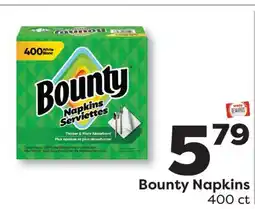 Weis Markets Bounty Napkins offer