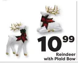 Weis Markets Reindeer with Plaid Bow offer