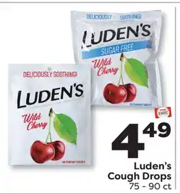 Weis Markets Luden's Cough Drops offer