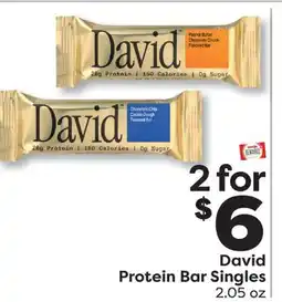 Weis Markets David Protein Bar Singles offer
