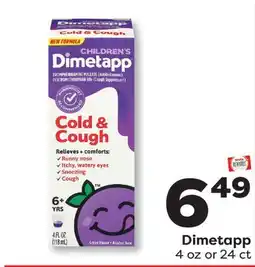 Weis Markets Dimetapp offer