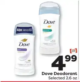 Weis Markets Dove Deodorant offer