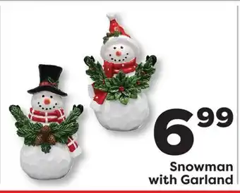 Weis Markets Snowman with Garland offer