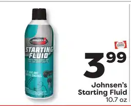 Weis Markets Johnsen's Starting Fluid offer