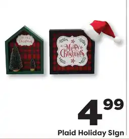 Weis Markets Plaid Holiday SIgn offer