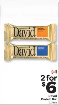 Weis Markets David Protein Bar offer