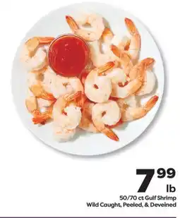 Weis Markets 50/70 ct Gulf Shrimp Wild Caught, Peeled, & Deveined offer
