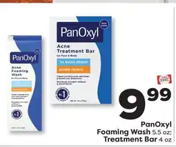 Weis Markets PanOxyl Foaming Wash 5.5 oz Treatment Bar 4 oz offer