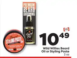 Weis Markets Wild Willies Beard Oil or Styling Paste offer