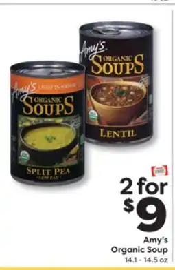 Weis Markets Amy's Organic Soup offer