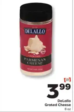 Weis Markets DeLallo Grated Cheese offer