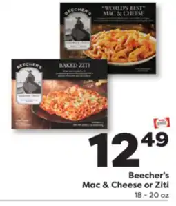 Weis Markets Beecher's Mac & Cheese or Ziti offer