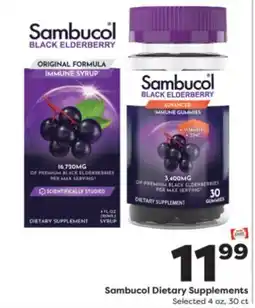 Weis Markets Sambucol Dietary Supplements offer