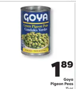 Weis Markets Goya Pigeon Peas offer