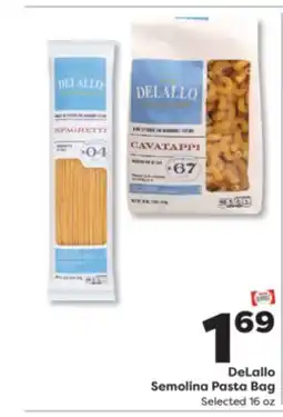 Weis Markets DeLallo Semolina Pasta Bag offer