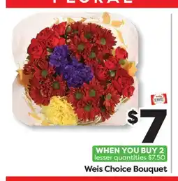 Weis Markets Weis Choice Bouquet offer