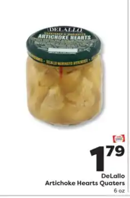Weis Markets DeLallo Artichoke Hearts Quaters offer