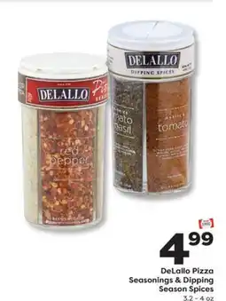 Weis Markets DeLallo Pizza Seasonings & Dipping Season Spices offer