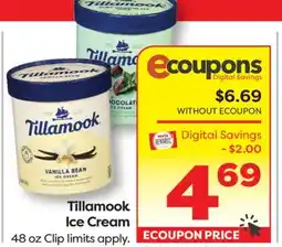 Weis Markets Tillamook Ice Cream offer