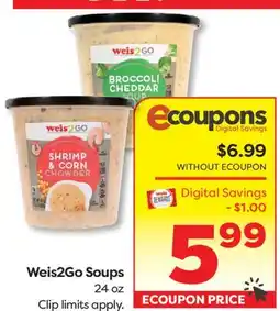 Weis Markets Weis2Go Soups offer