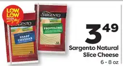Weis Markets Sargento Natural Slice Cheese offer