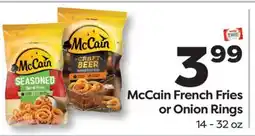 Weis Markets McCain French Fries or Onion Rings offer