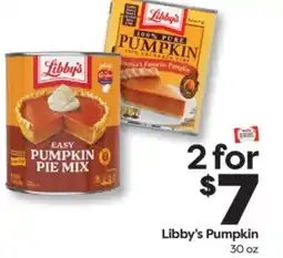 Weis Markets Libby's Pumpkin offer