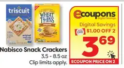 Weis Markets Nabisco Snack Crackers offer