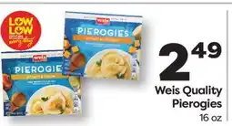 Weis Markets Weis Quality Pierogies offer