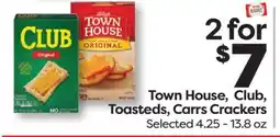 Weis Markets Town House, Club, Toasteds, Carrs Crackers offer