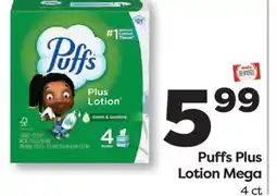 Weis Markets Puffs Plus Lotion Mega offer