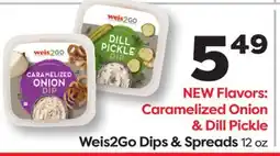 Weis Markets Weis2Go Dips & Spreads offer
