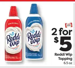 Weis Markets Reddi Wip Topping offer
