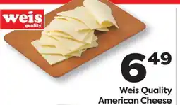 Weis Markets Weis Quality American Cheese offer