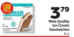 Weis Markets Weis Quality Ice Cream Sandwiches offer